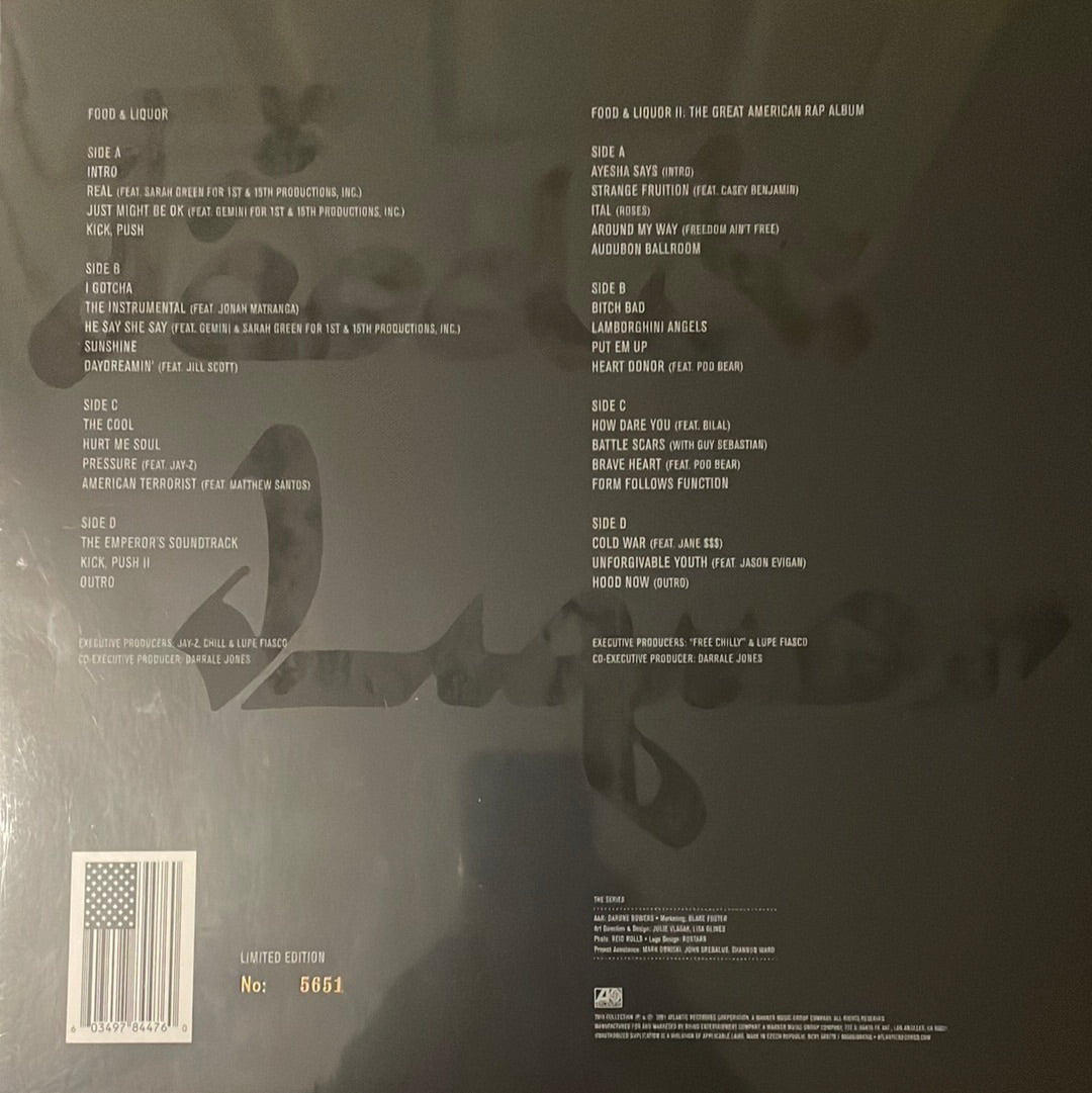 Lupe Fiasco - Food & Liquor 1 & 2 (15th Anniversary edition 4LP)