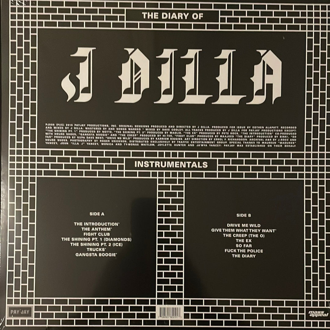 J Dilla - The Diary of J Dilla (Instrumental LP)