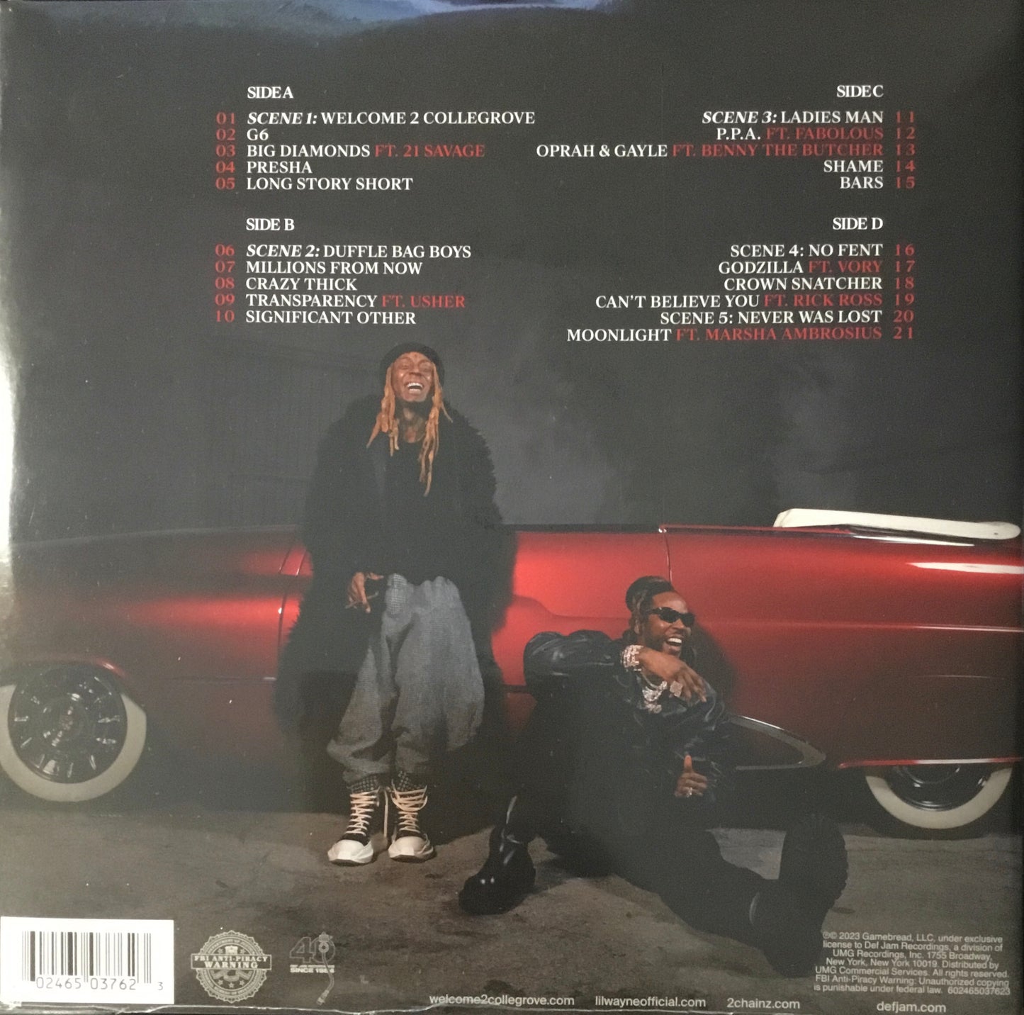 2Chainz Lil Wayne - Welcome 2 Collegrove (2LP)