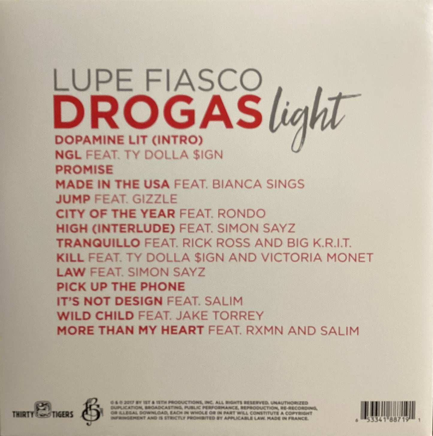 Lupe Fiasco - Drogas Light (Gatefold 2LP)