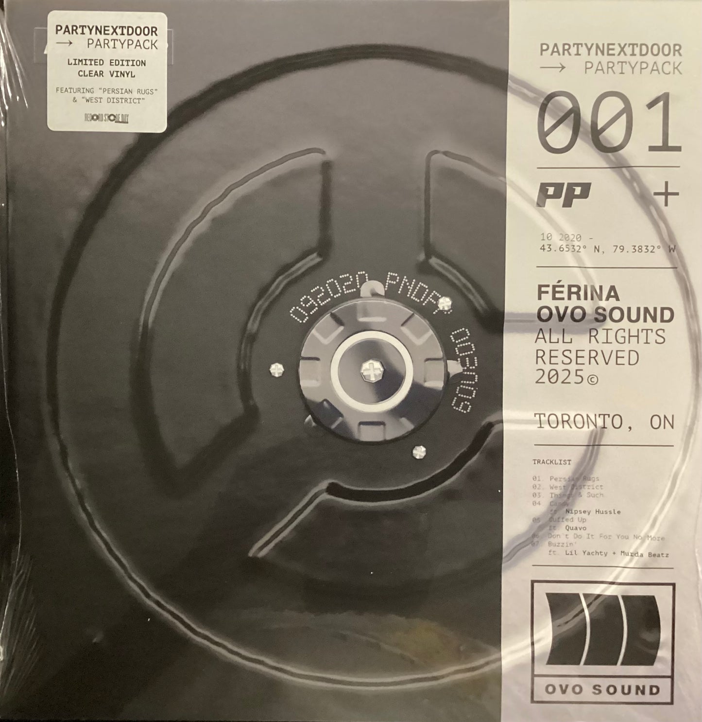 PARTYNEXTDOOR - PARTYPACK (Limited Edition Clear Vinyl)