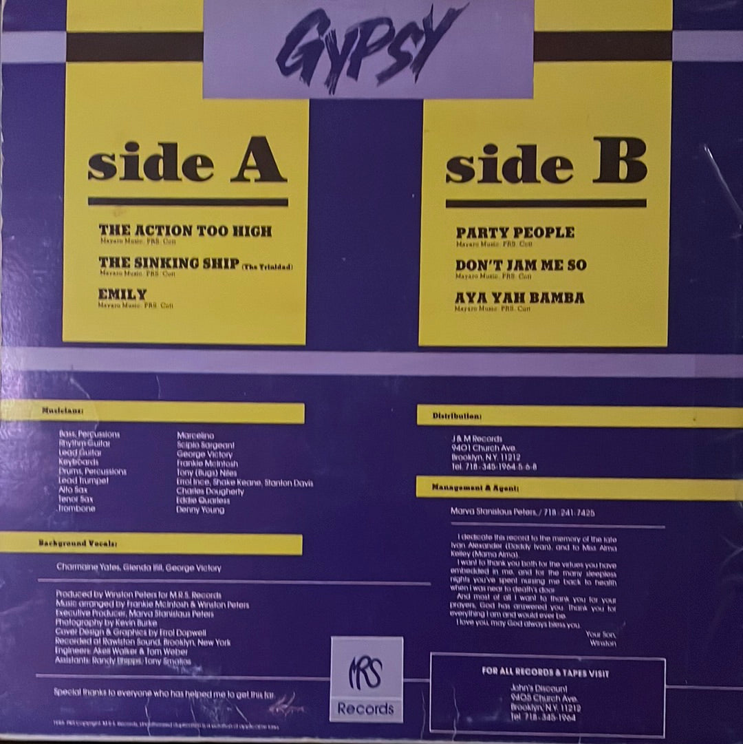 Gypsy - The Action Too High
