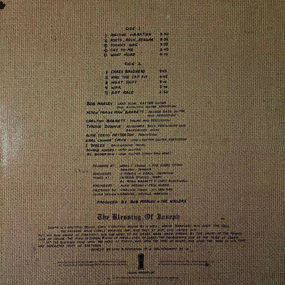 Bob Marley and the Wailes - Rastaman Vibration
