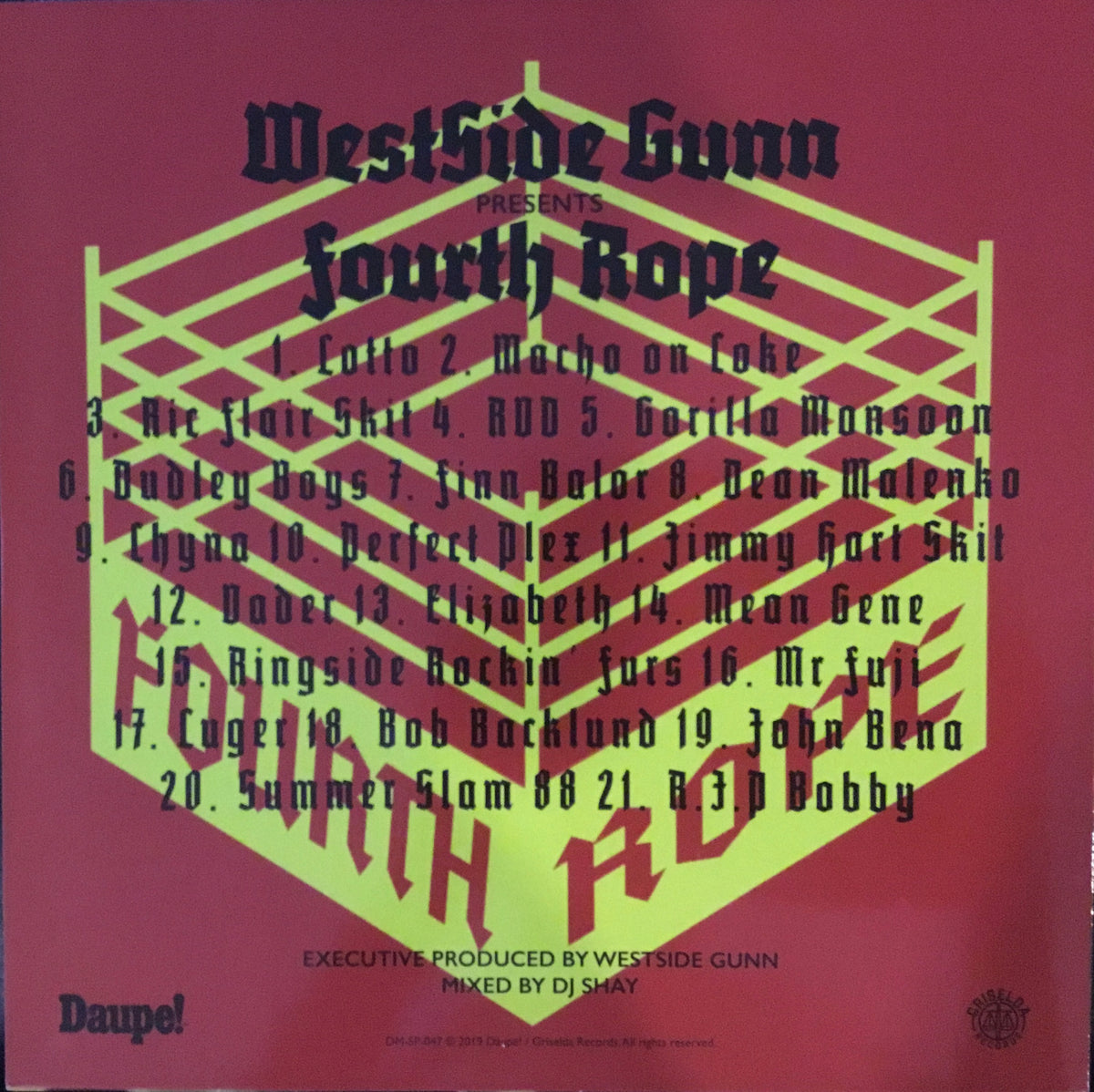 Westside Gunn - Fourth Rope (Unofficial 2LP)