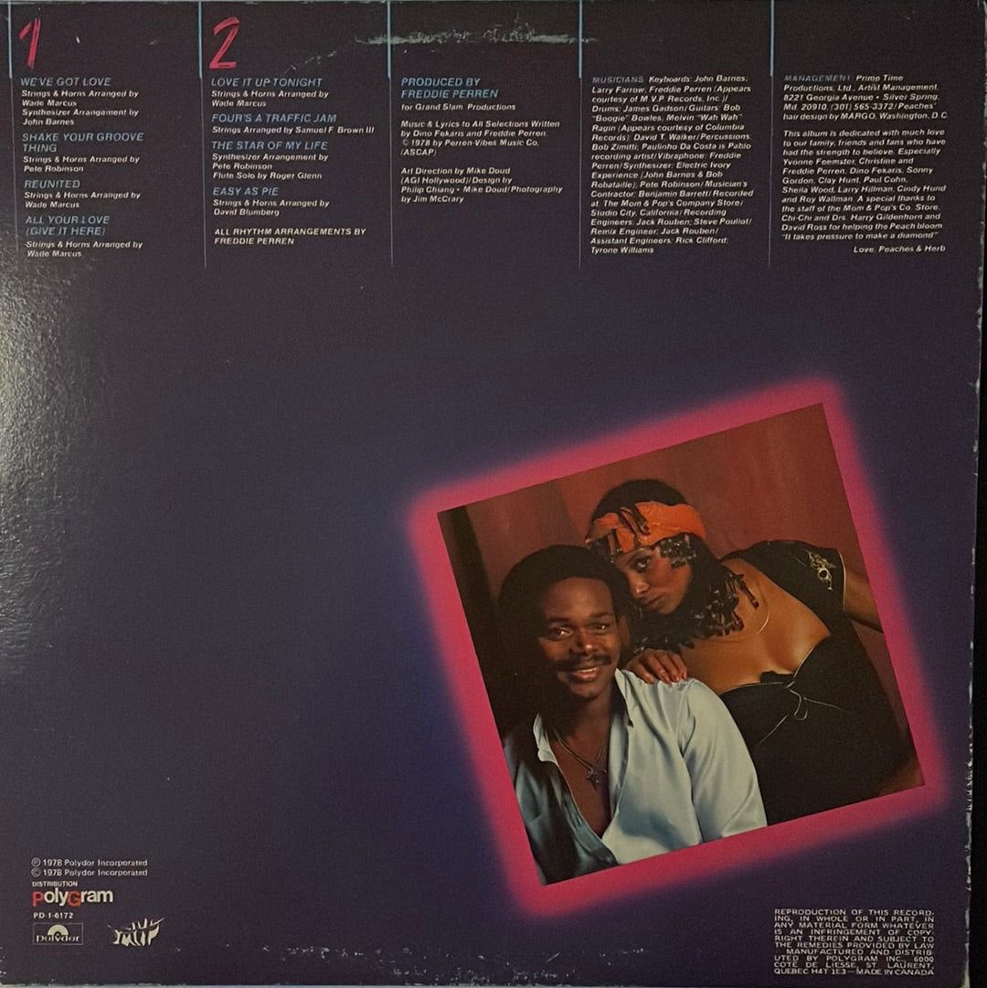 Peaches and Herb - 2 Hot! LP
