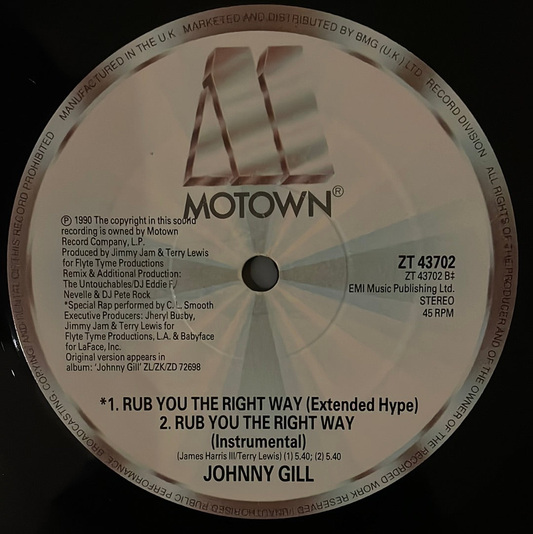 Johnny Gill - Rub You the Right Way (12")