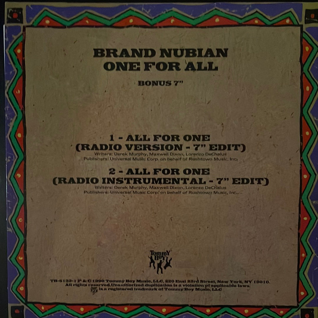 Brand Nubian - One for All (7")