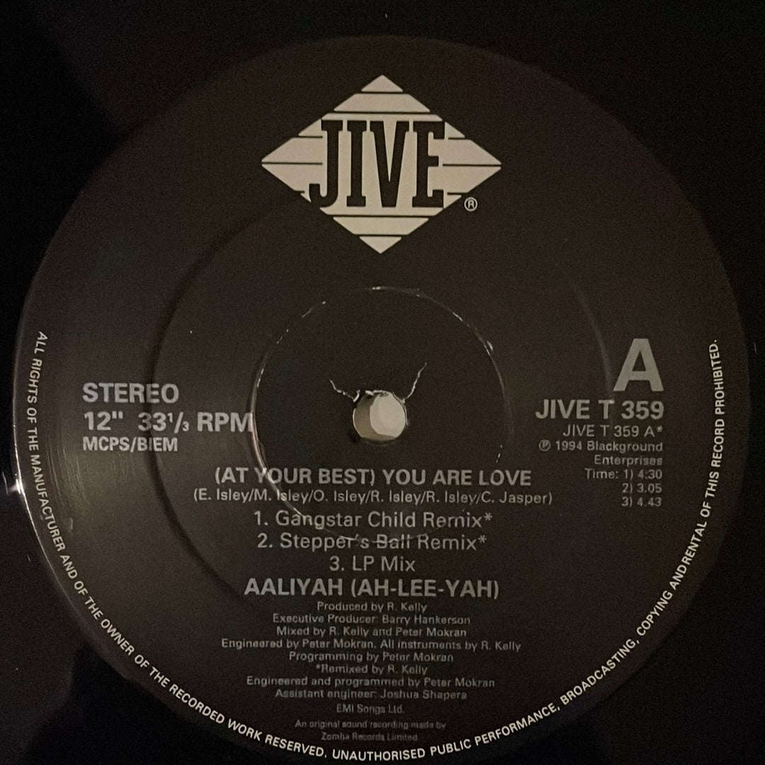 Aaliyah - You Are Love / At Your Best (12")